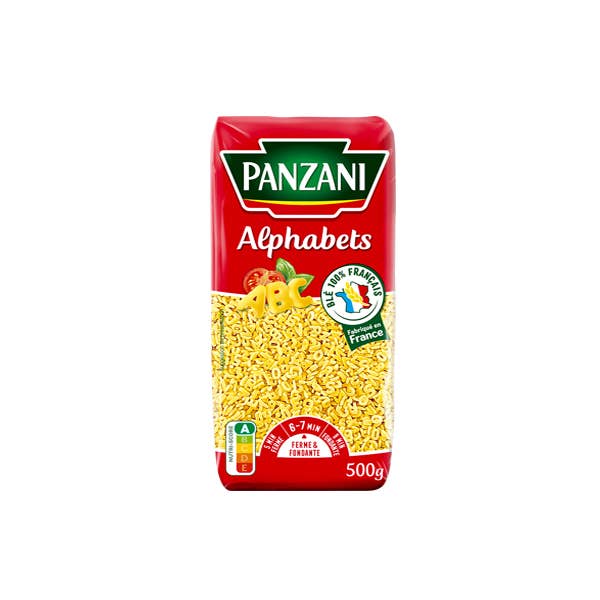 France At Home - Wholesale Pasta - Panzani Alphabet Pasta 500g0