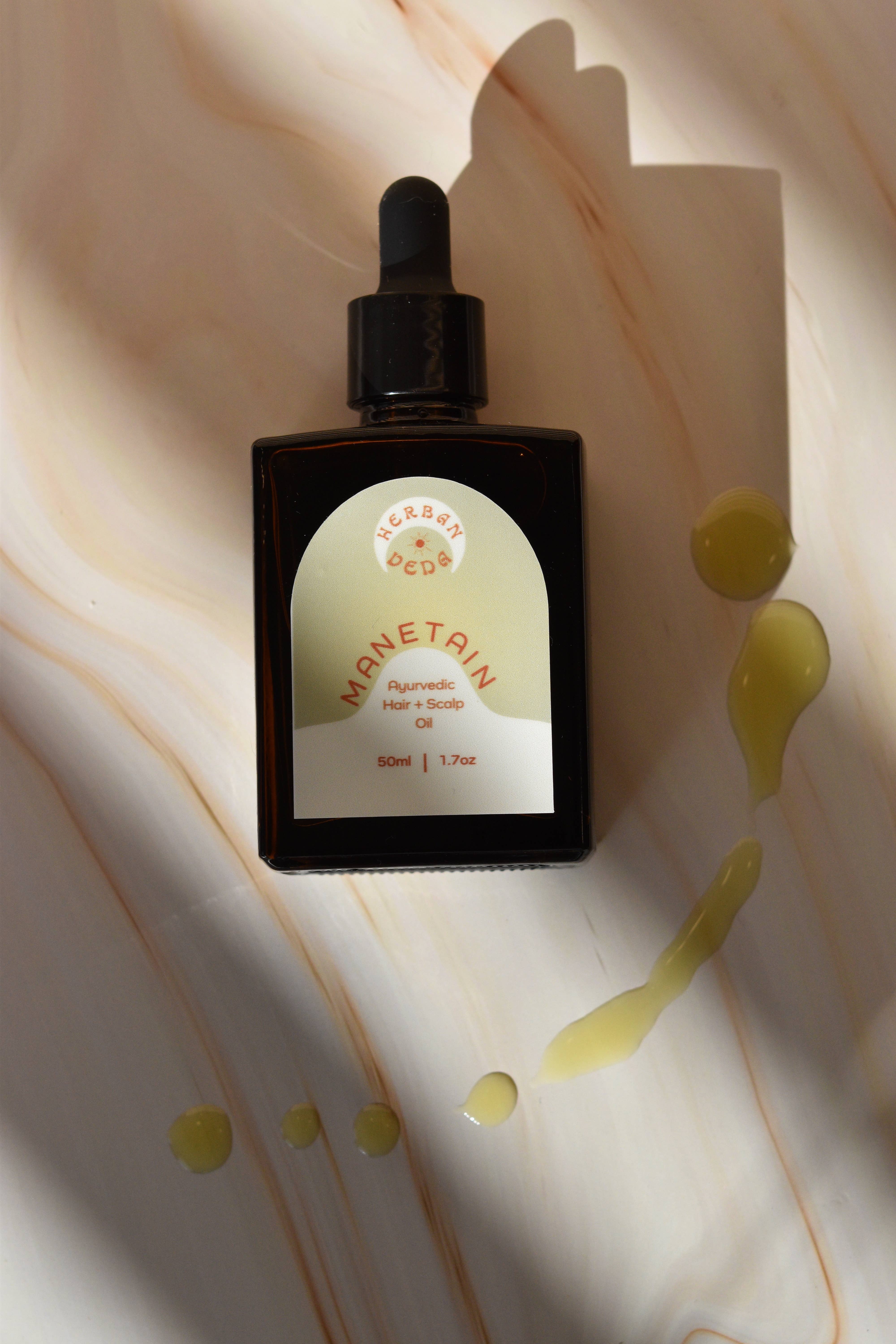 Herban Veda - Vente Huiles pour cheveux - Huile capillaire ayurvédique Manetain pour la croissance des cheveux