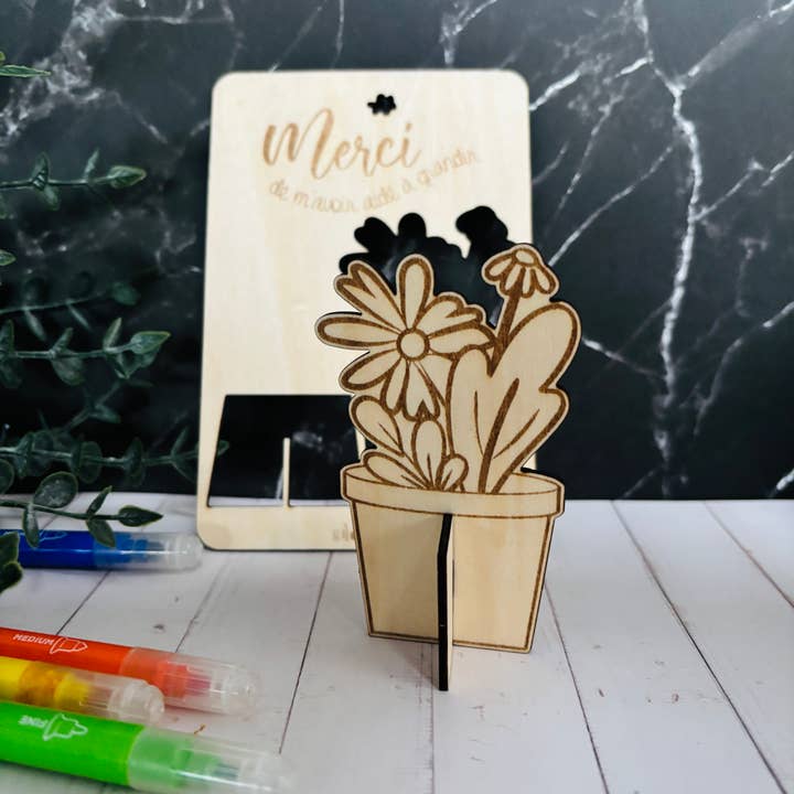 Mästerligt träkort, krubba – Tack, hjälpte till att växa för wholesale av La vie en magenta