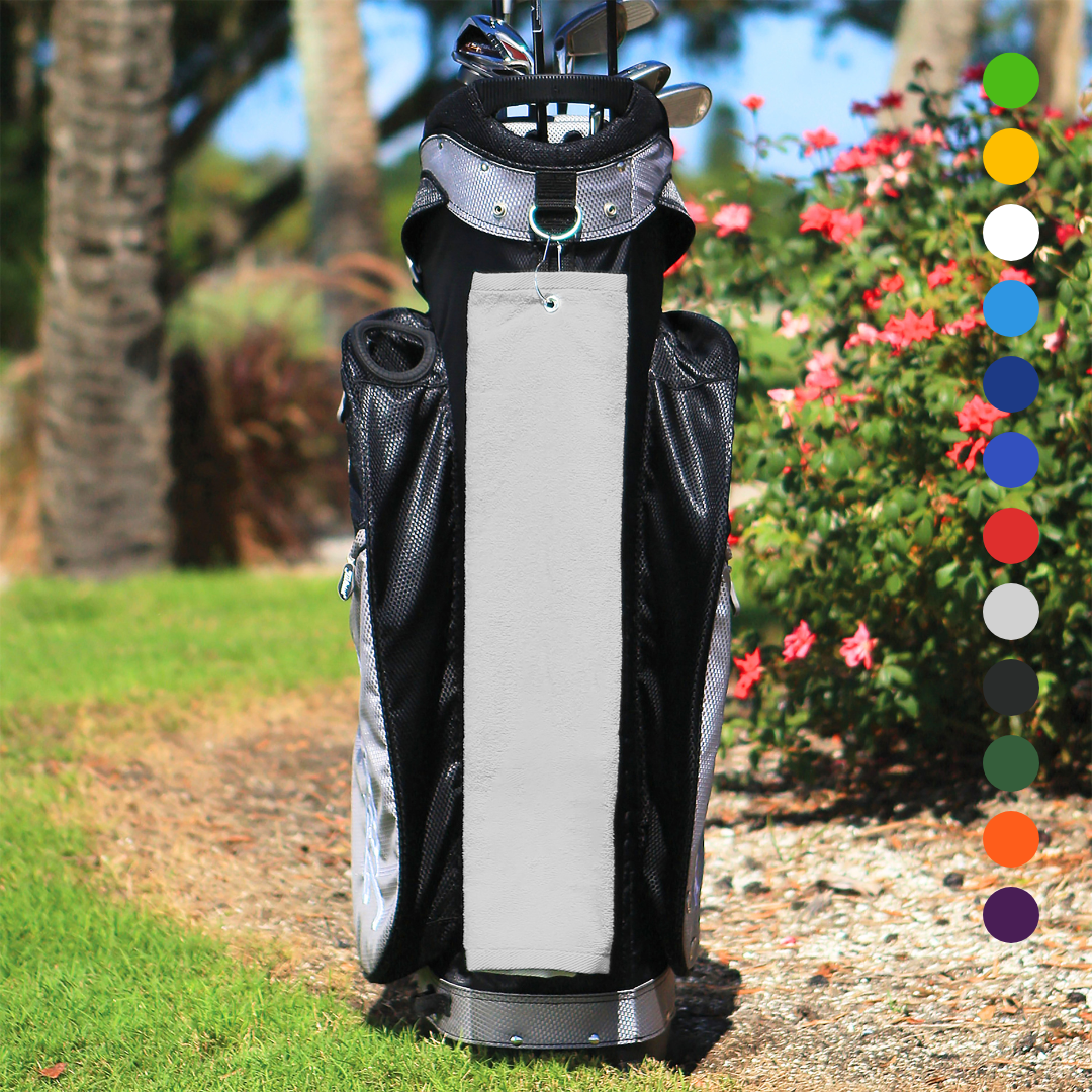 Pro Towels - Wholesale Sports Towel - Tri-Fold Diamond Velour Golf Towel: Grommet & Hook2
