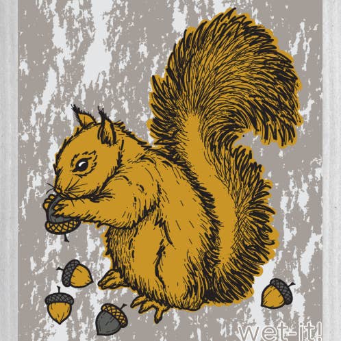 Gilded Squirrel Swedish Cloth for wholesale by Wet-it!