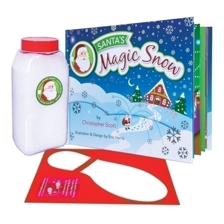 Santa's Magic Snow with Book; Snow & Boot Stencil for wholesale by Roman