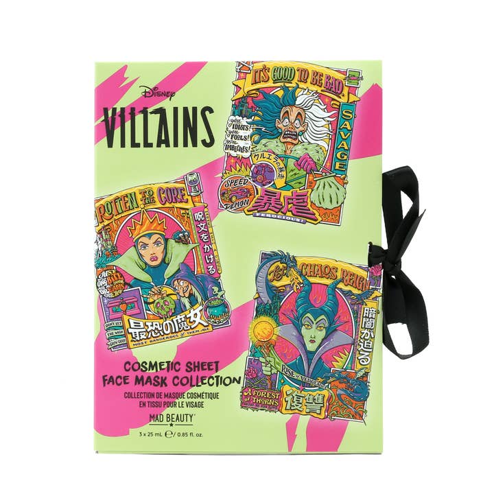 Wicked Villains Cosmetic Sheet Mask Trio for wholesale by Mad Beauty USA LLC