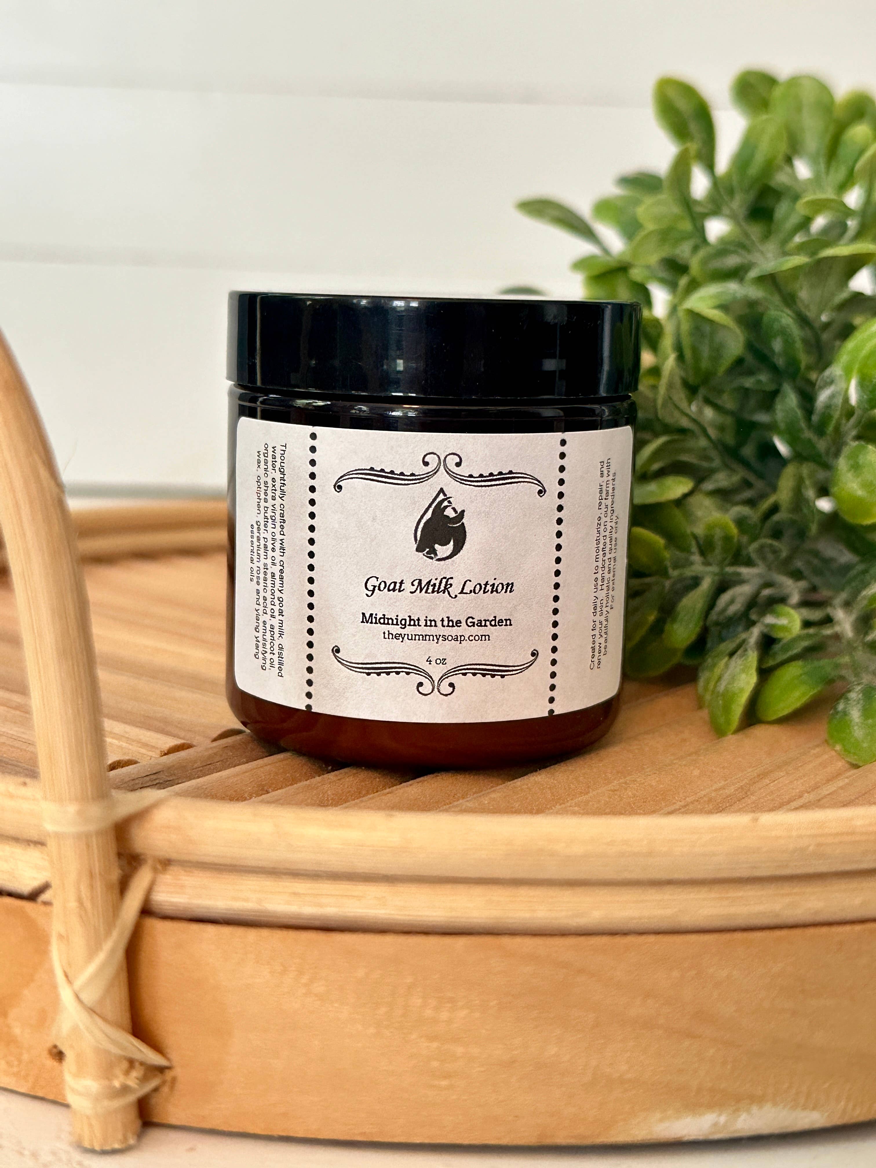 The Yummy Soap - Wholesale Body Cream/Lotion - Midnight in the Garden Goat Milk Lotion, Floral Lotion 4oz3