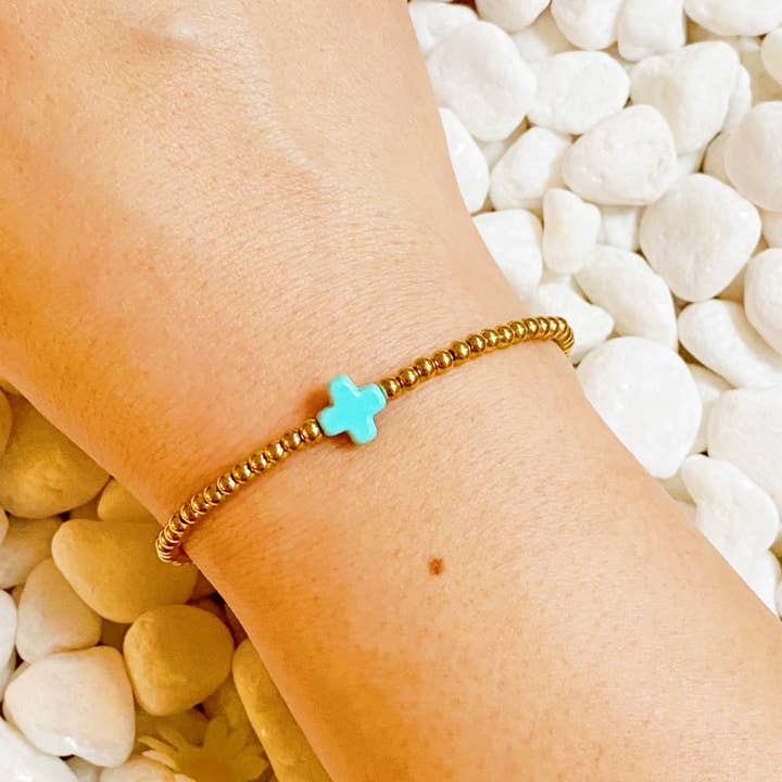 Ellison+Young - Wholesale Charm/Dangle Bracelet - So Very Blessed Cross Bracelet