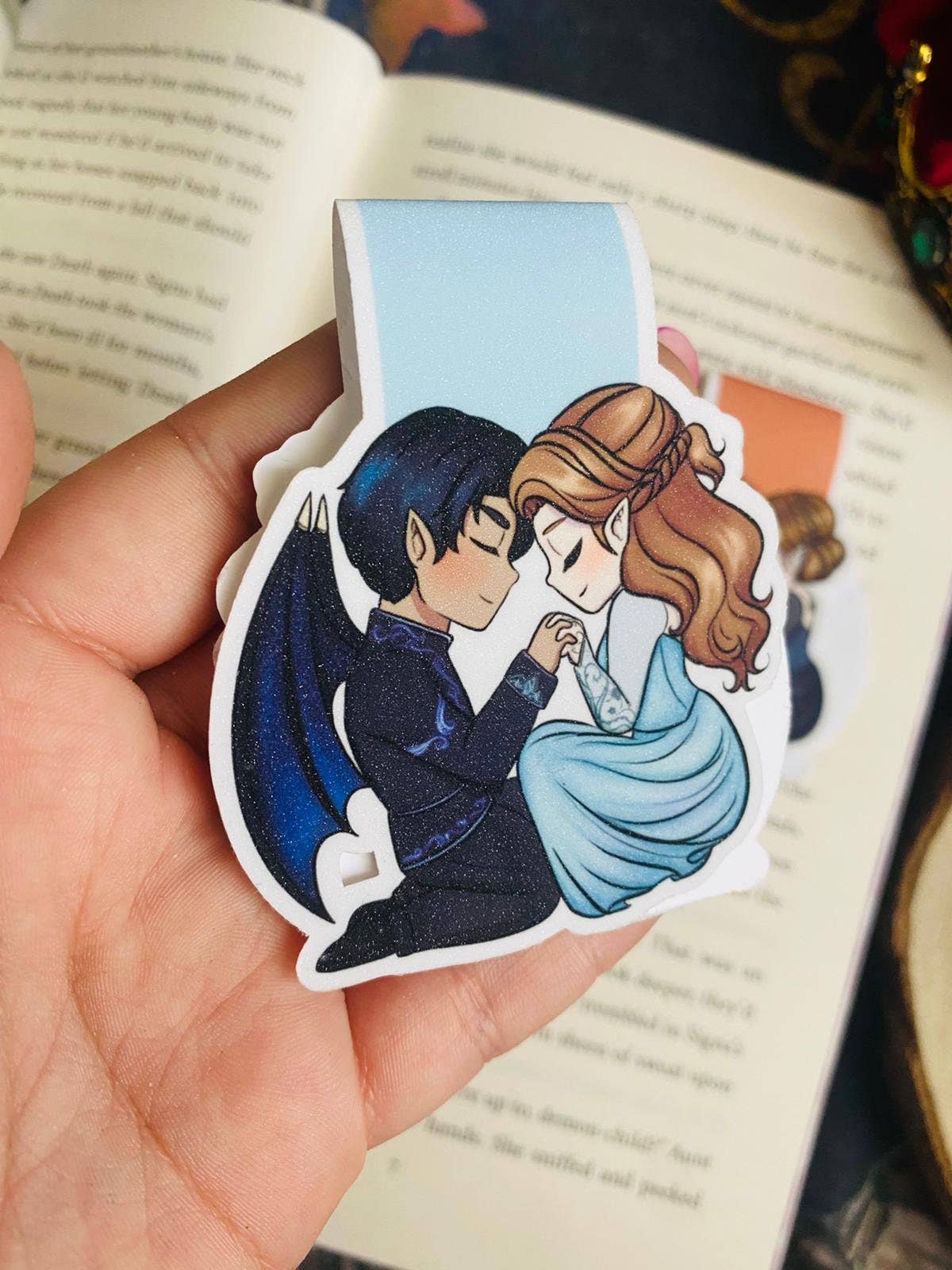 Alsace’s Art - Wholesale Bookmark - Custom Glitter Magnetic Bookmark.8