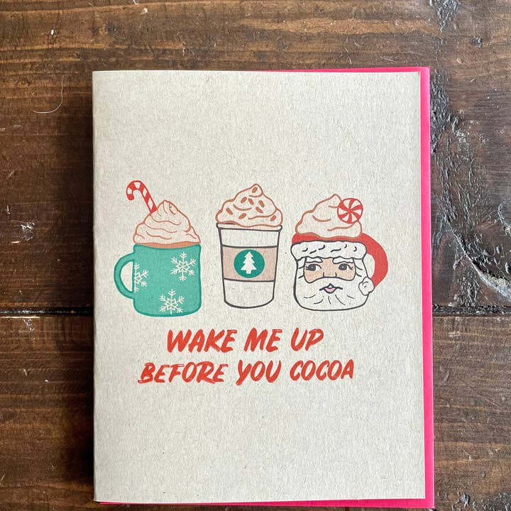 Papermain - Venta al por mayor Tarjetas de Navidad - Tarjeta de Navidad de chocolate caliente Before You Cocoa1