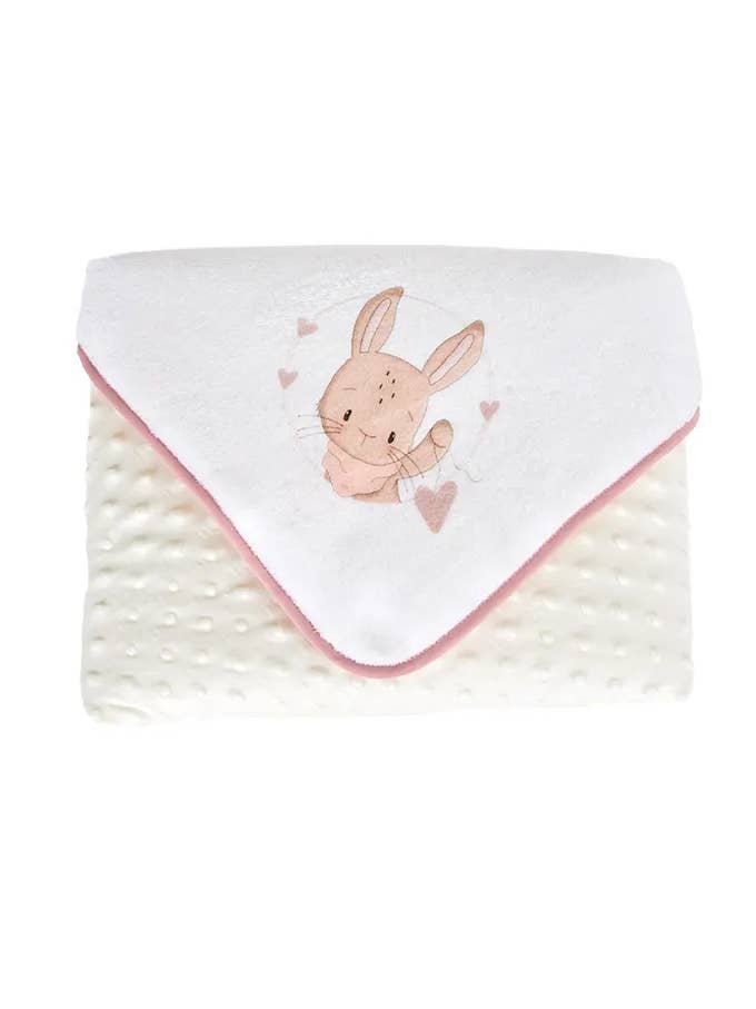 Double-Sided Topitos Blanket Est Digital Cheeky Bunny 0495M for wholesale by Amorim Gerações, LDA