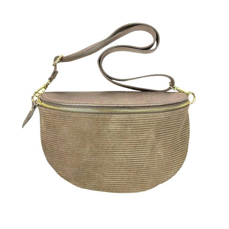 Chenson & Gorett - Wholesale Belt Bag - Women's - Women's Large Suede and Leather Waist Bag11