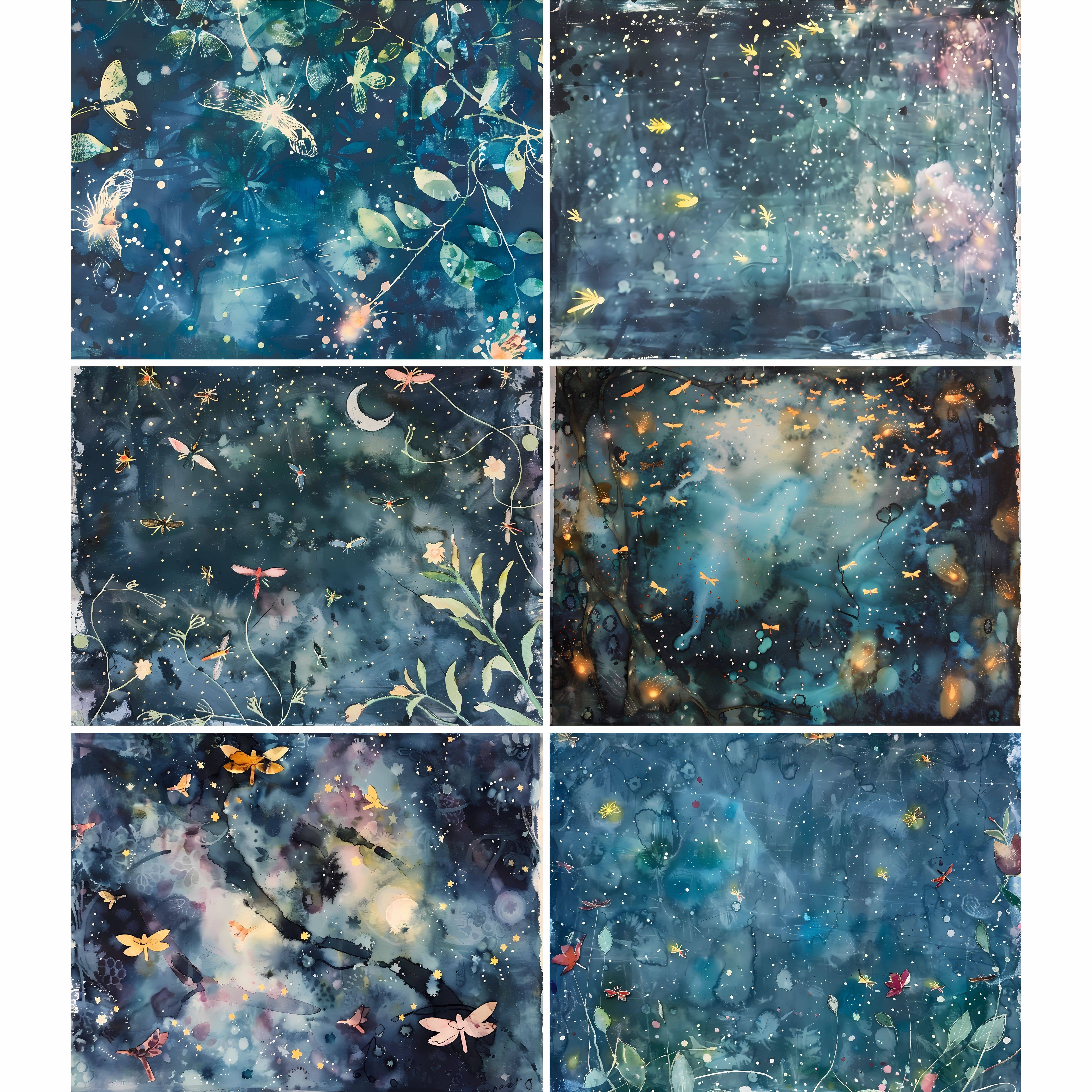 Craft Kreatively - Wholesale Craft Supplies - Fireflies | Decoupage Rice Papers | 6 designs |  A40