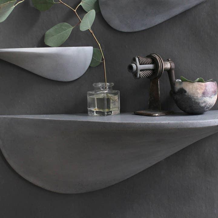 Formpoet - Wholesale Wall Mounted Shelf - Wall shelf concrete large - grey11