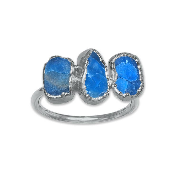 Handmade Jewels - Wholesale Cocktail/Statement Ring - Raw Crystal Ring – Silver, Gold, Rose Gold & Black Rhodium Finish | Natural Stones (Made to Order)13