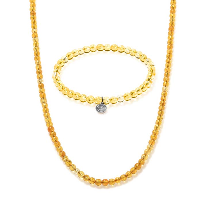 Citrin Perlen-Duo Mini für den Großhandel von Otter Spirit