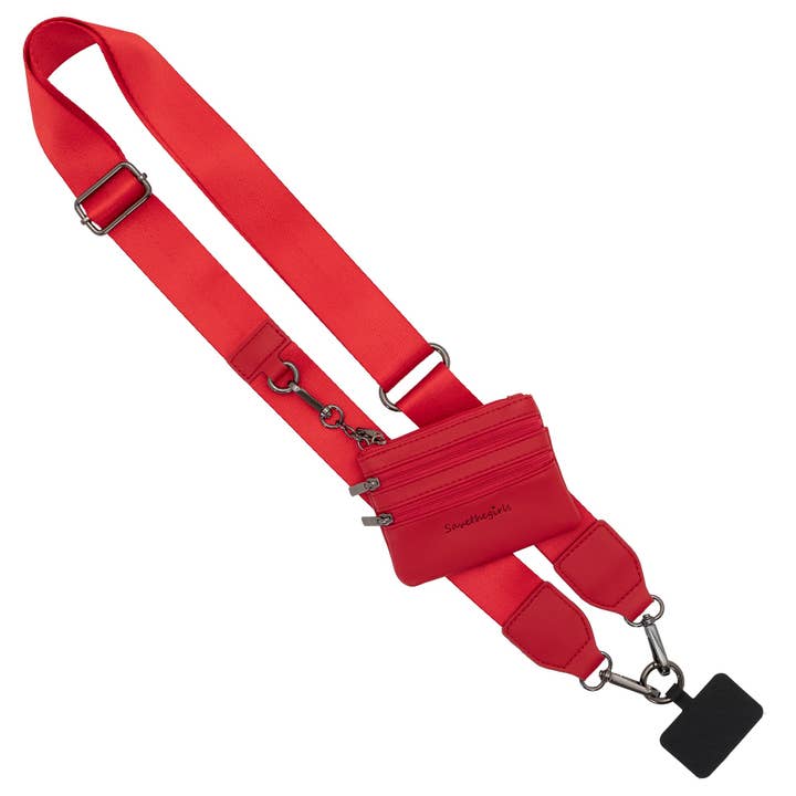 Clip & Go Strap w/Zippered Pouch Solid for wholesale by Save The Girls