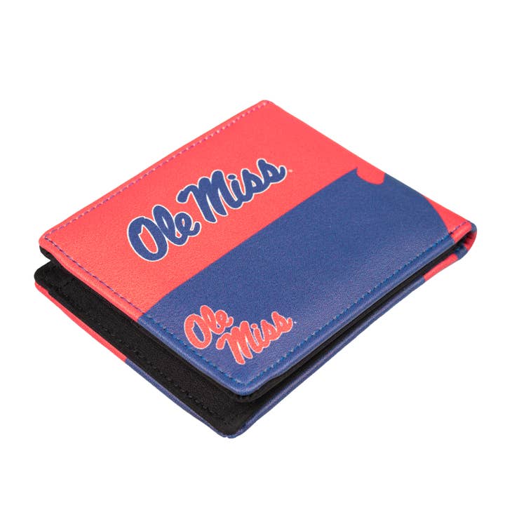 Little Earth Productions - Wholesale Wallet - Unisex - NCAA Mississippi Ole Miss Rebels Bi-FOle Wallet