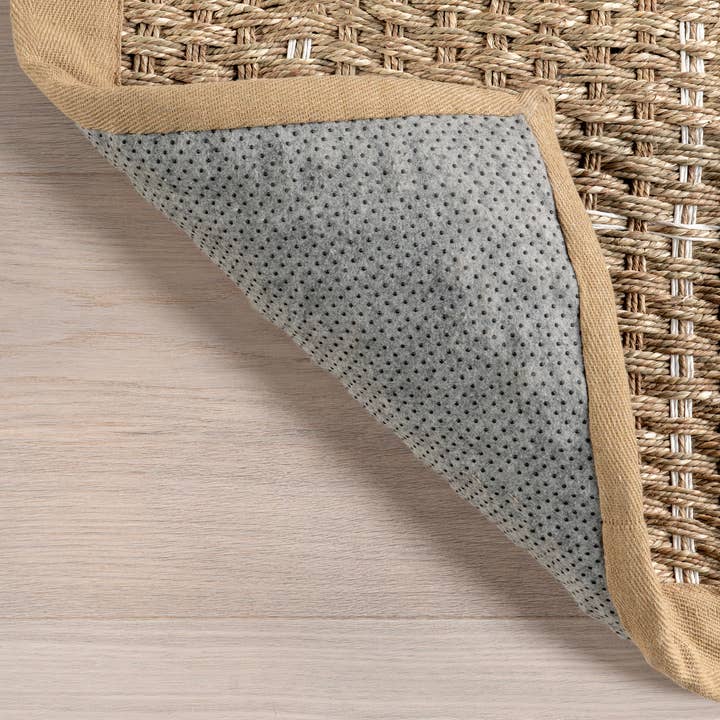 Beige Aubrielle Classic Seagrass Area Rug for wholesale on Faire5