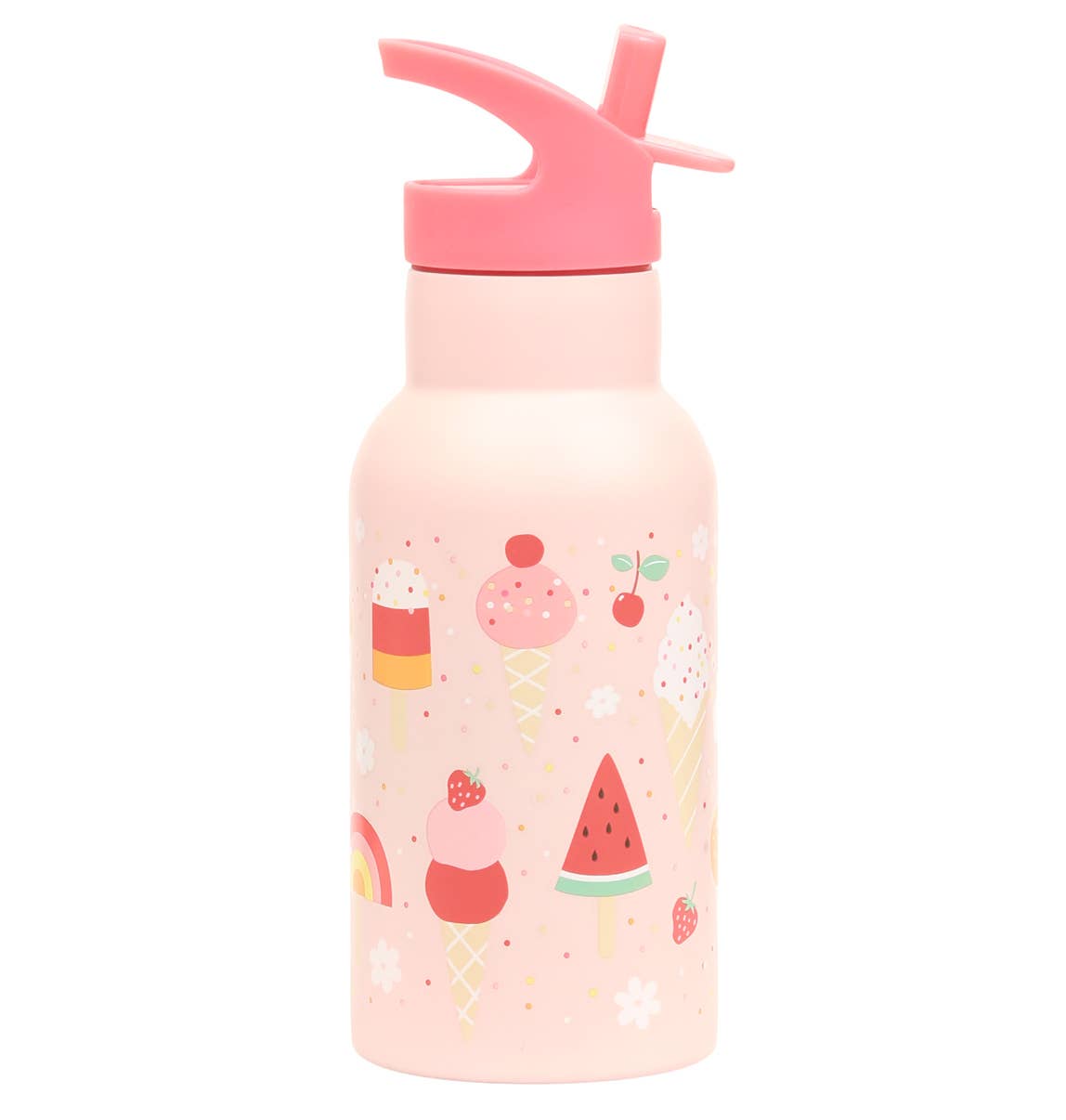 A Little Lovely Company - Wholesale Water Bottle - Kids stainless steel drink/ water bottle: Ice-cream1