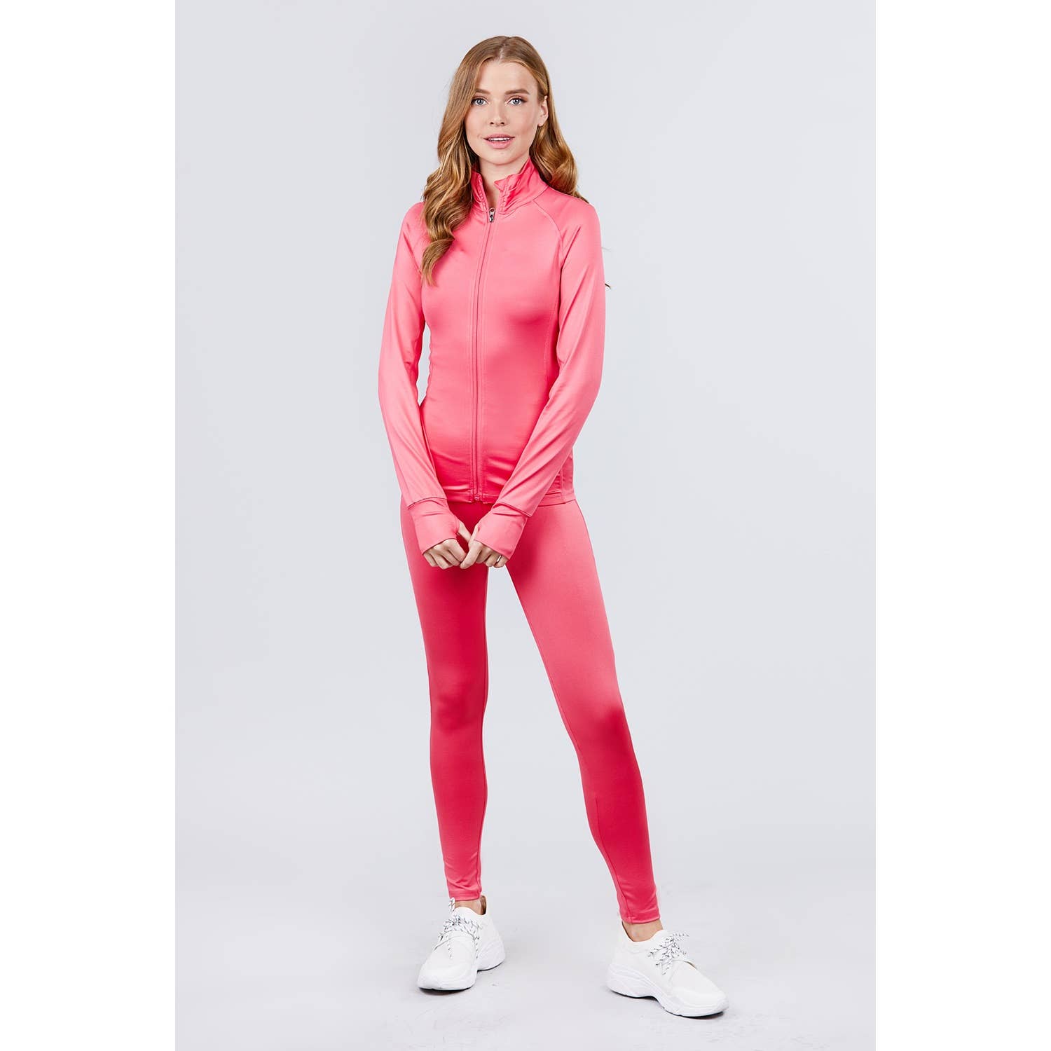 HiteJeans - Wholesale Activewear Set - Women's - Active Zip Up Jacket Legging Set8