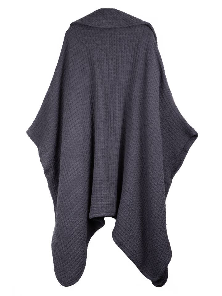 SAACHI - Wholesale Kimono - Women's - Comfy Oversized Waffle Knit Collared Jacket13