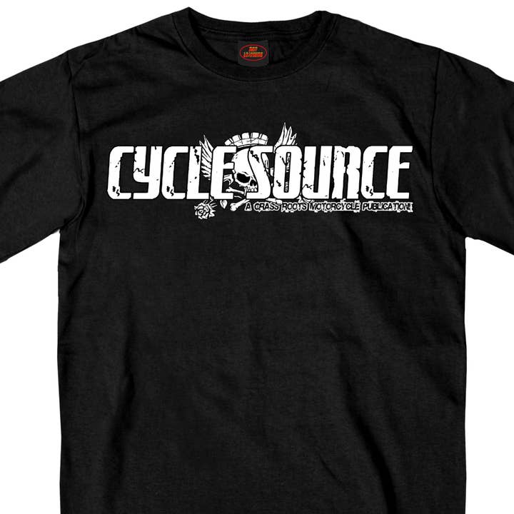 Official Cycle Source Magazine CSM1008 Men’s Scooter Tramp Black T-Shirt for wholesale on Faire