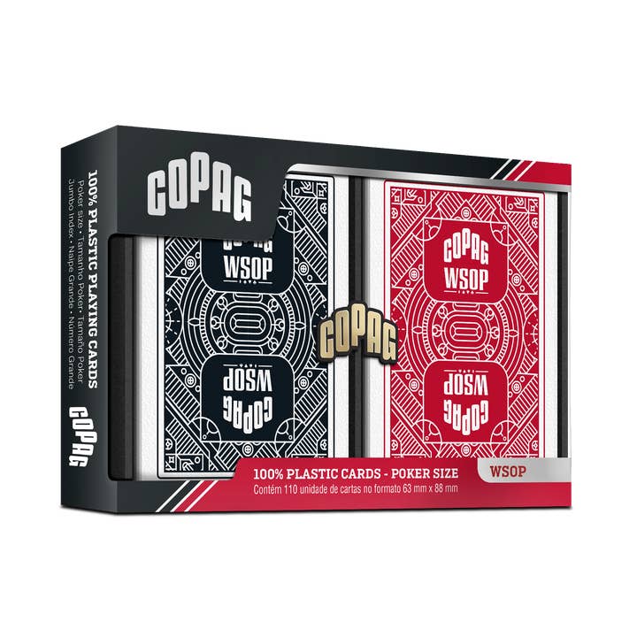 Copag WSOP Plastic Jumbo 2-Index Double Deck for wholesale by Cartamundi UK