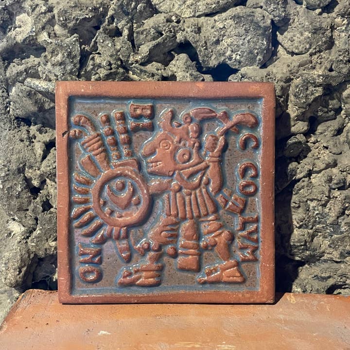 Krieger mit Federschild für den Großhandel von The TileWorks of Bucks County