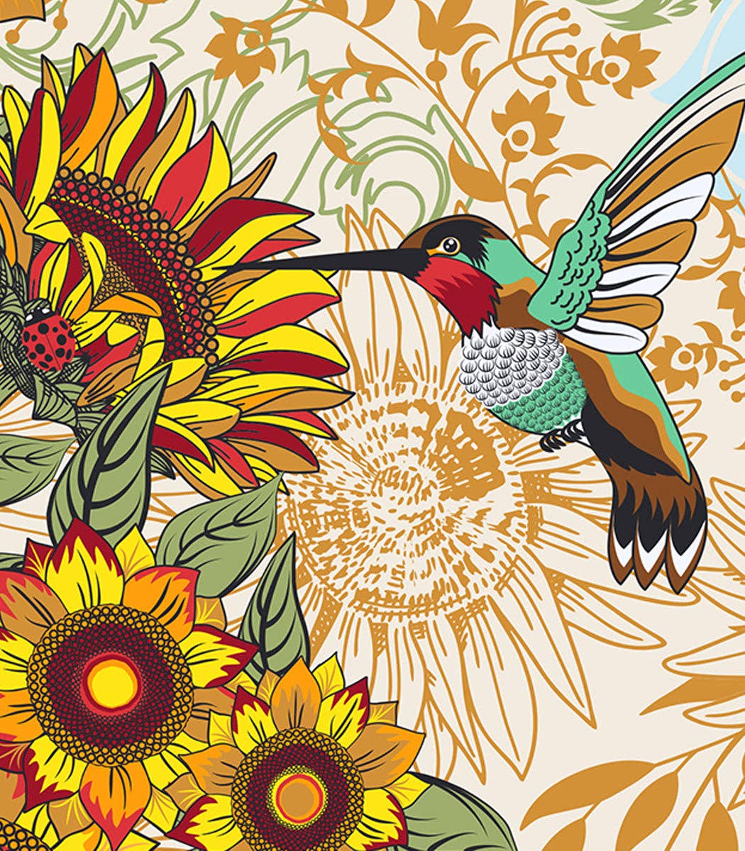 Two Lumps of Sugar - Wholesale Oven Mitt/Pot Holder - Birds and Sunflowers Silli Mitt1