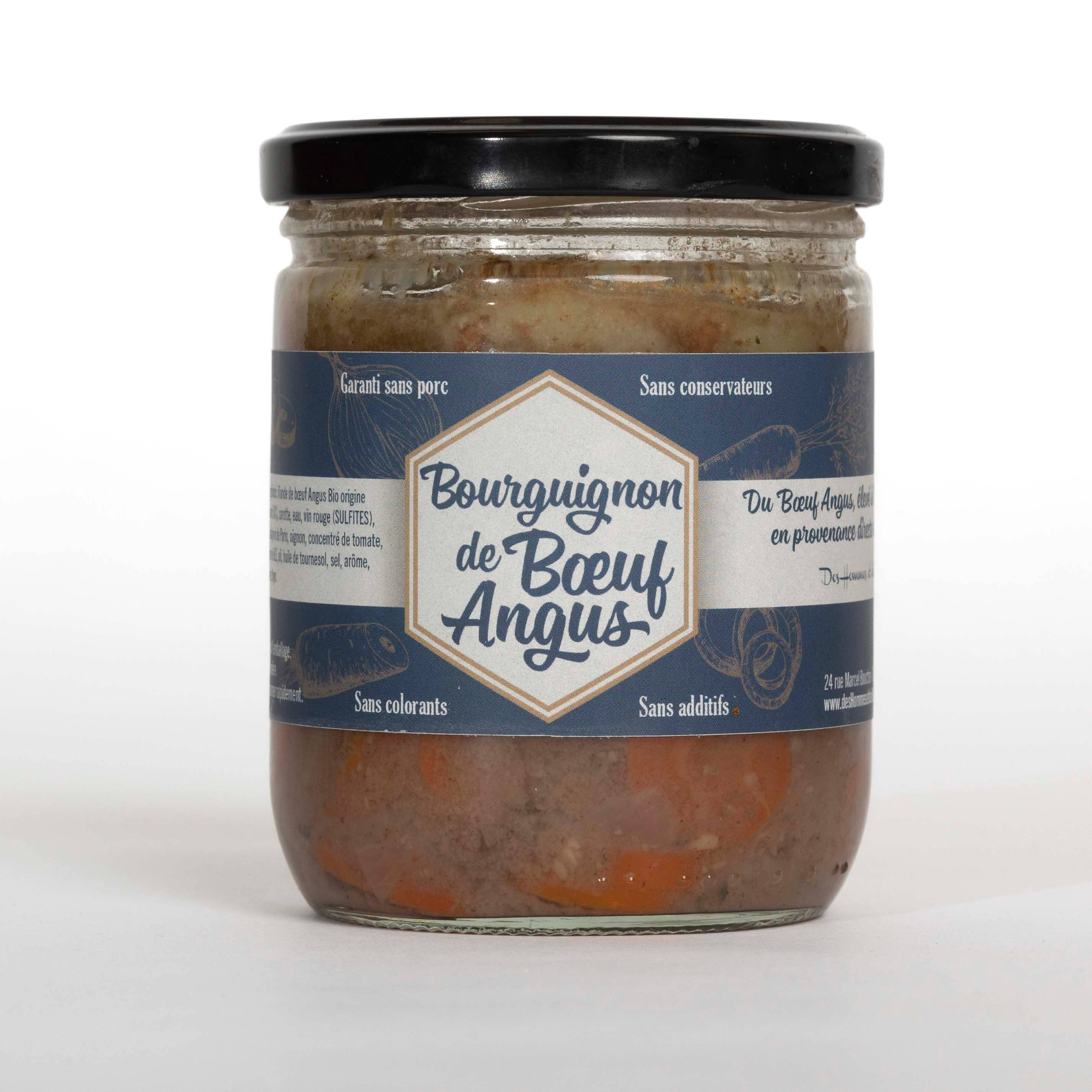 DES HOMMES ET DES BOEUFS - Vendita all'ingrosso Salse - Bourguignon di manzo Angus - 375 g1