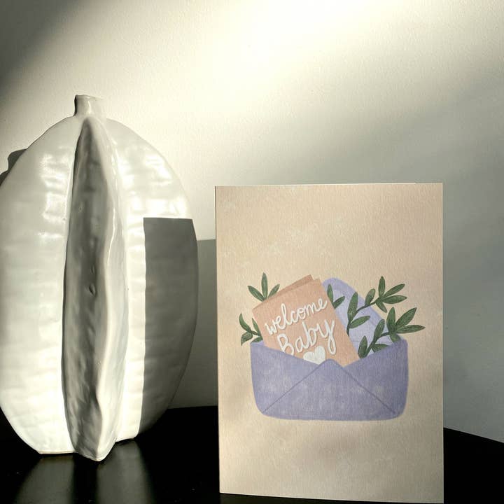 Lauren Sissons Studio - Wholesale Baby card - Welcome Baby Card - New Baby Card | Gender Neutral Baby Card2