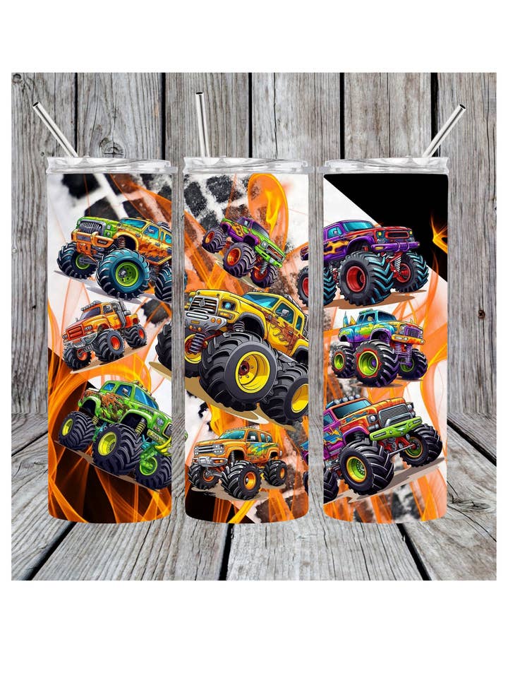 Monster-Truck-Becher für den Großhandel von Eclectic Wallflower Boutique