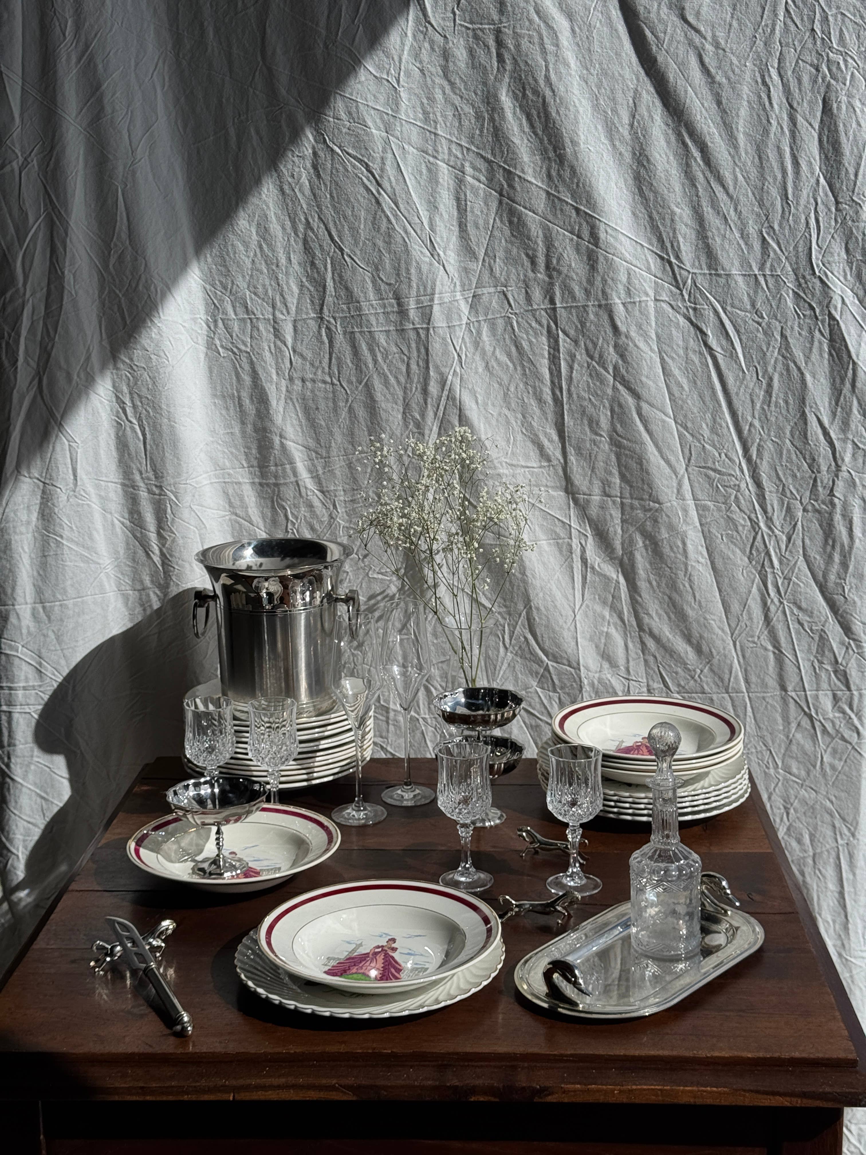 Office Objets - Wholesale Dinner Plate - Set of 6 Ile de France deep plates D22.517