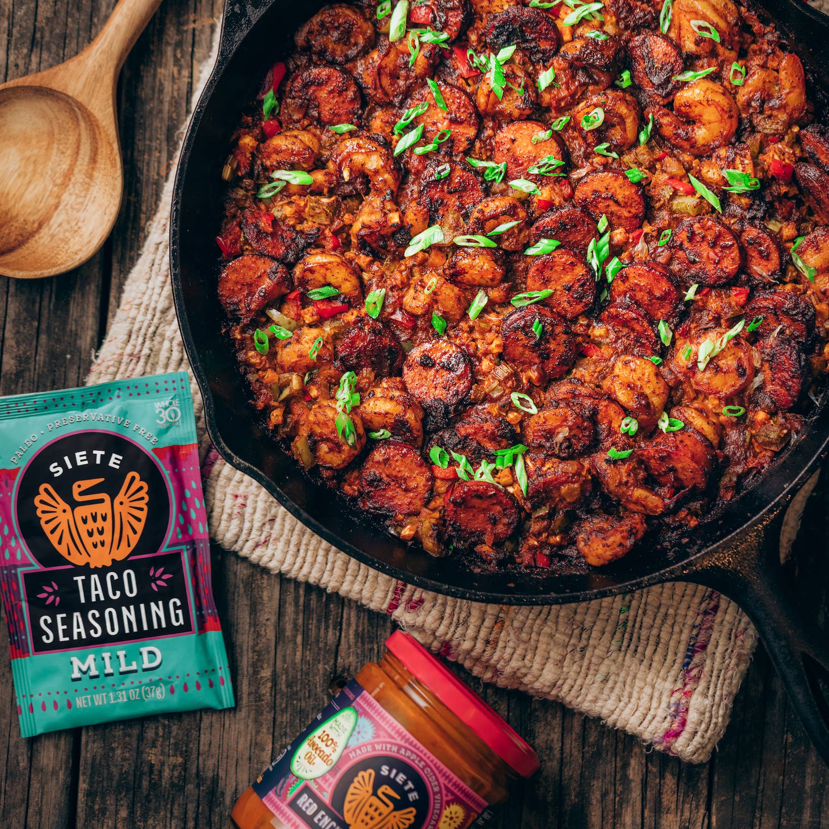 Siete Foods - Wholesale Dried Spice Mix - Mild Taco Seasoning - 24 pack1