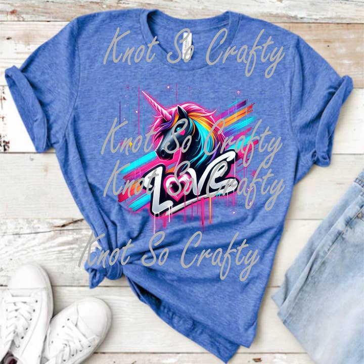 amour licorne - 4881 pour la vente par Knot so crafty