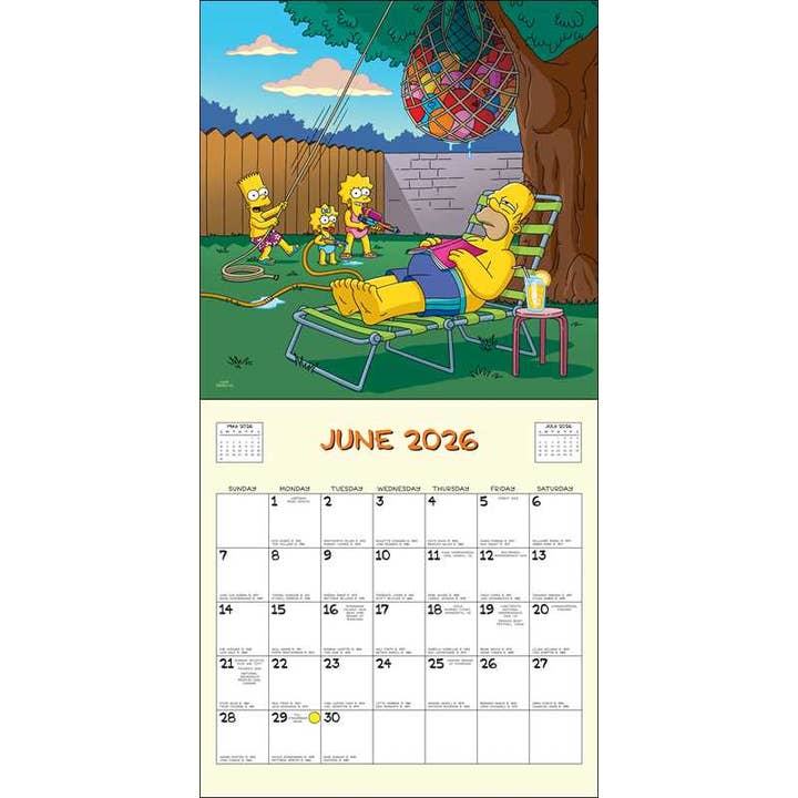 Simon & Schuster - Wholesale Arts & Entertainment - Simpsons 2026 Wall Calendar by Matt Groening2