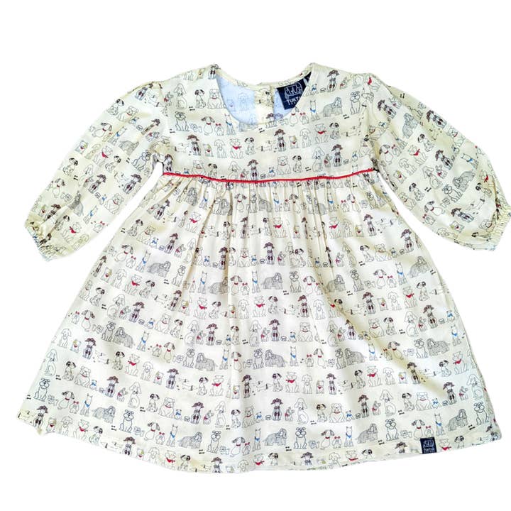 Abito a vita modello Pooches Empire per la vendita all'ingrosso da parte di TukTuk Designs