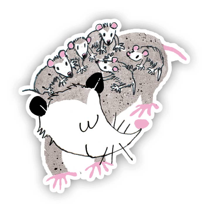 Mama Possum Sticker for wholesale by An Open Sketchbook