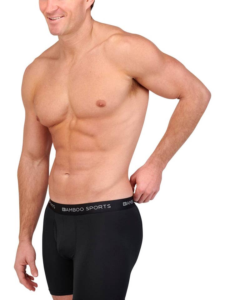 Bamboo Sports - Wholesale Underwear – Men's - Men's 4" Inseam Bamboo Rayon Boxer Briefs - 4 Pack7