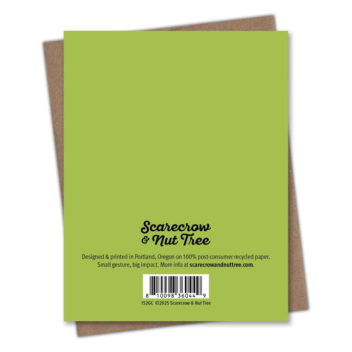 Scarecrow & Nut Tree - Wholesale Thank You Card - Cassette Tape Thank You Card