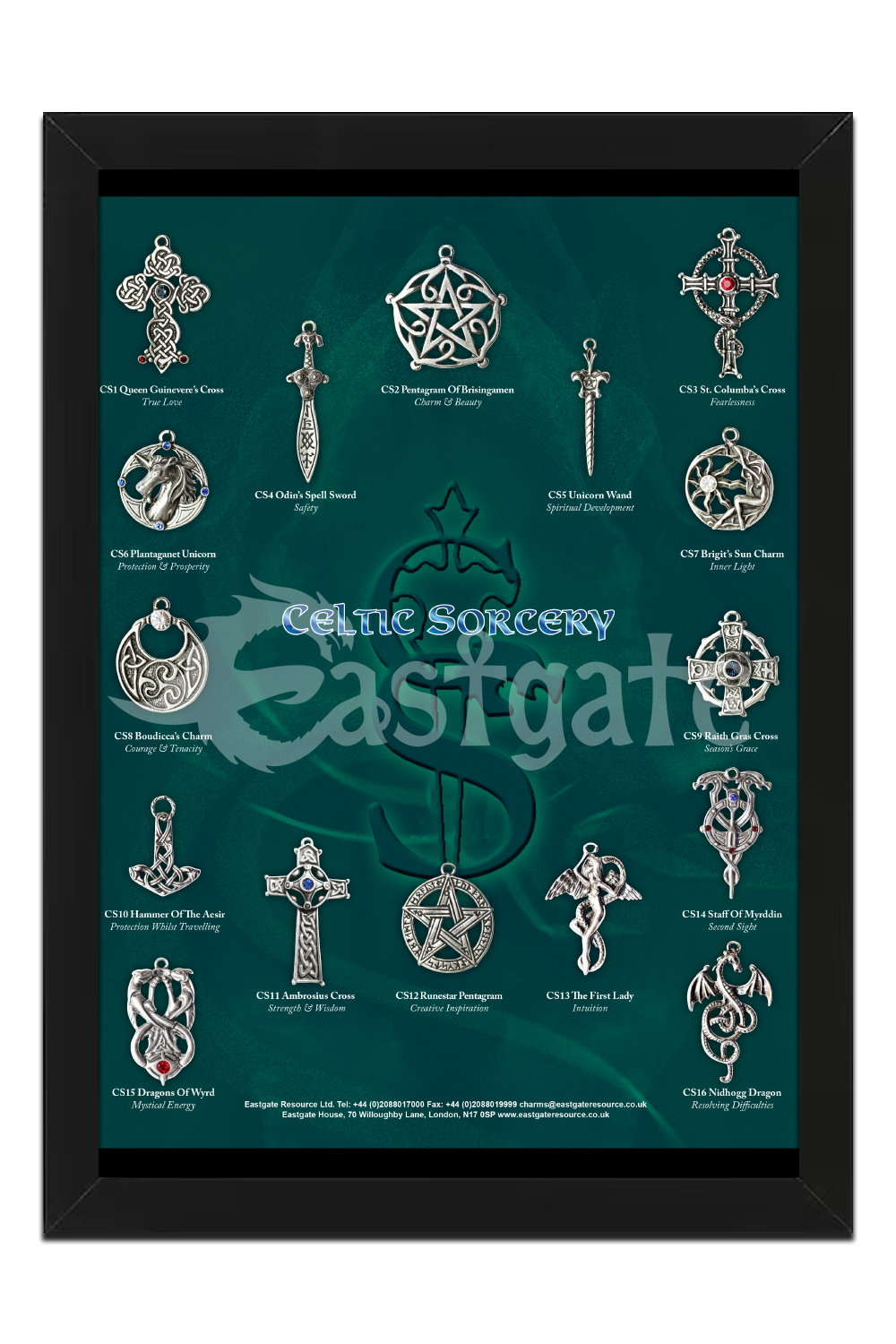 Starlinks Gifts - Wholesale Individual Charm/Pendant - Pentagram of Brisingamen for Charm & Beauty CS02 Celtic Sorc1
