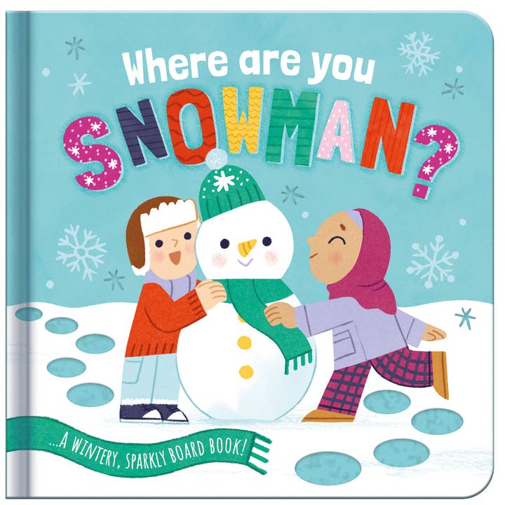 Where Are You Snowman? Children’s Glitter Trail Book for wholesale by Robert Frederick Ltd