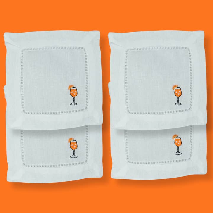 Cocktail Napkins Aperol Spritz for wholesale by Made Au Gold