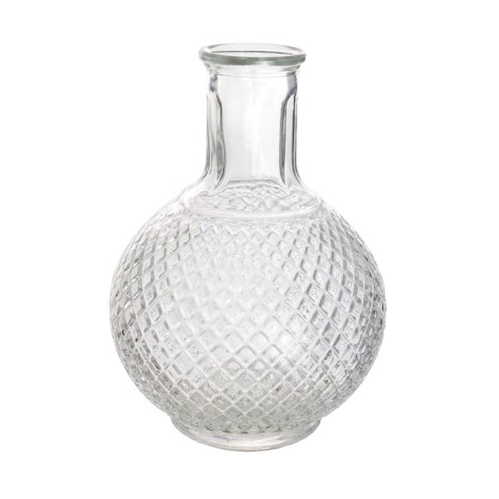 Cut Glass Ball Vase for wholesale by Qube Luxe by Debbie Marks