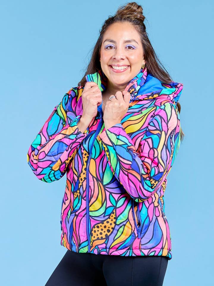 Amazon pufferjacka med huva för wholesale av Mama Movement