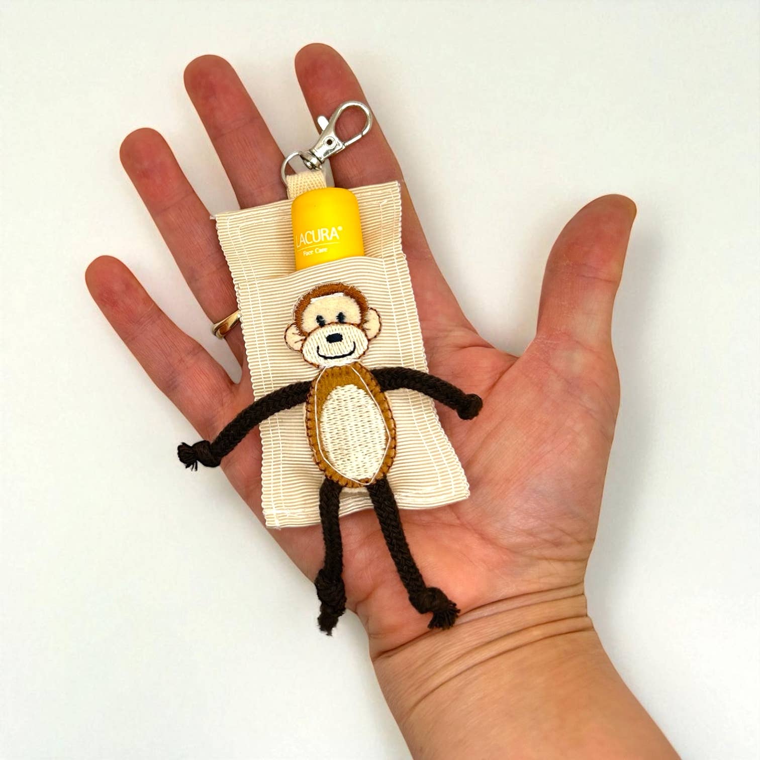 Jolly Bundles – wholesale Lip balm case/holder – Monkey Kid Chapstick Cozy/Back Pack Hook-on Lip Balm Holder 0