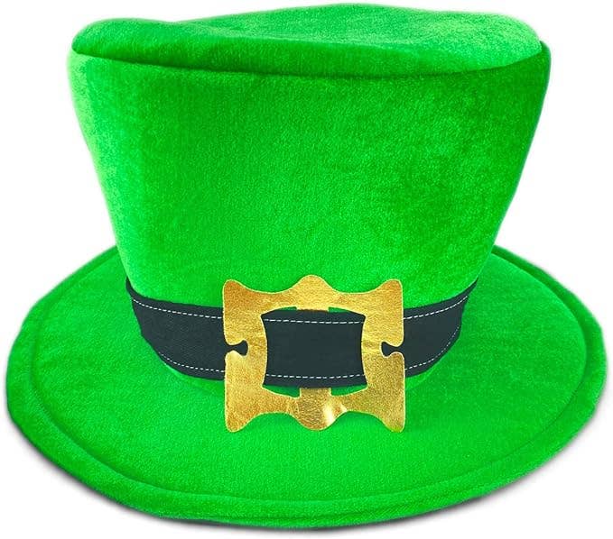 Infinite Basics – wholesale Protective face mask/shield – St Patricks Day Beard Face Mask and Green Hat Leprechaun Costume for Adults3