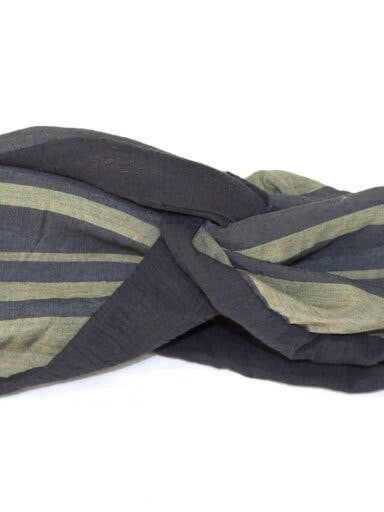 Moroccan green open turban for wholesale by Andrea Viêntëc