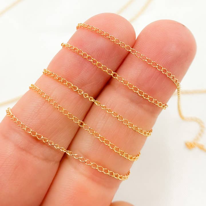 Chaîne gourmette remplie en or 14 carats 1318 CHF pour la vente par Jewels & Chains