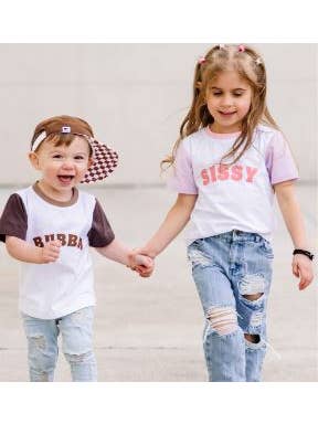 Holland Ave Clothing - Wholesale Screen Printed T-Shirt - Kids - Bubba & Sissy | Boys and Girls Colorblock Tee9