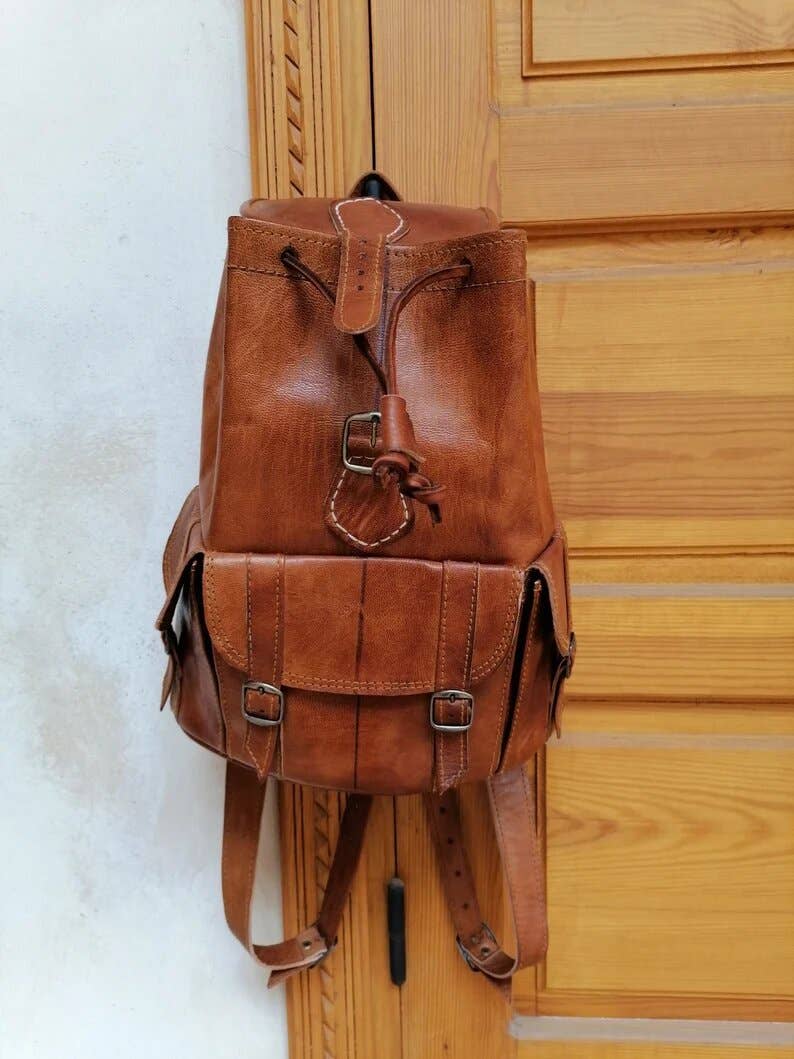 HandmadeBestSeller – wholesale Backpack – Unisex – Moroccan Leather backpack2