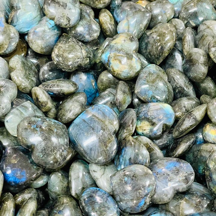 Crystals Please Pty Ltd - Wholesale Spiritual stone/crystal - Labradorite | Small Hearts